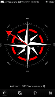 Compass screen